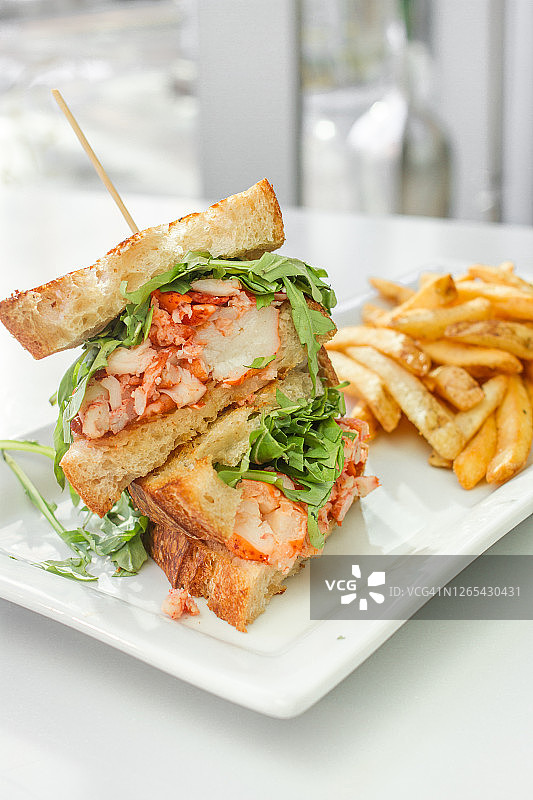 龙虾烤奶酪图片素材