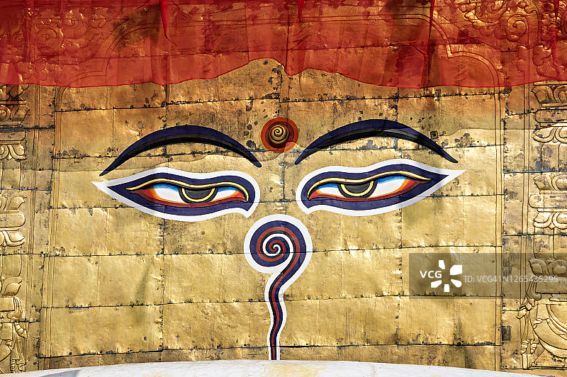 智慧之眼象征着佛陀的无所不知图片素材