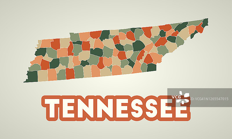 复古风格田纳西州海报图片素材