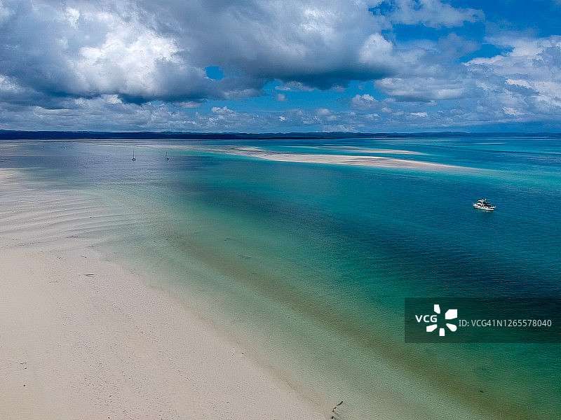 弗雷泽岛月亮角俯视照图片素材