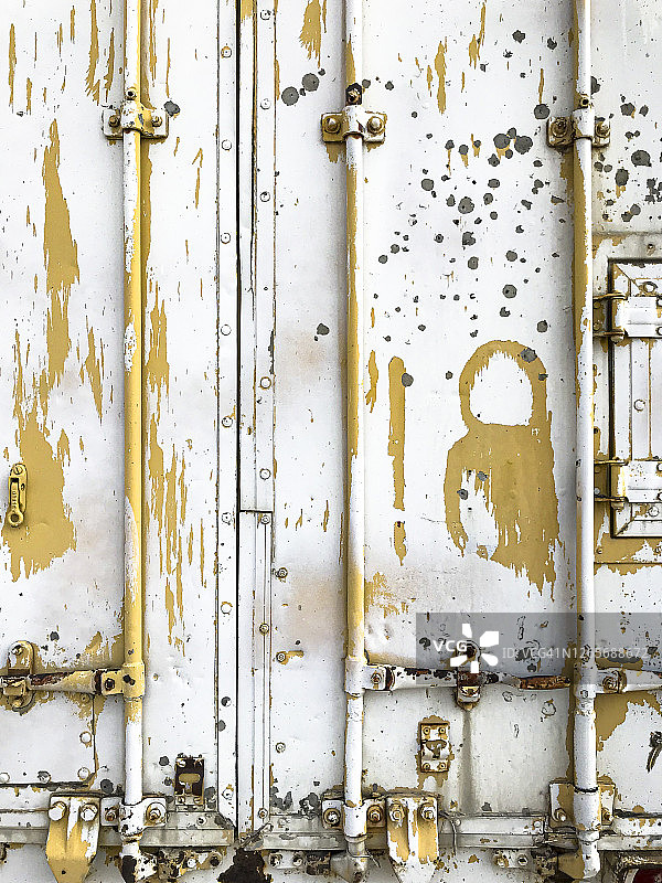 半挂车拖车的做旧外观图片素材