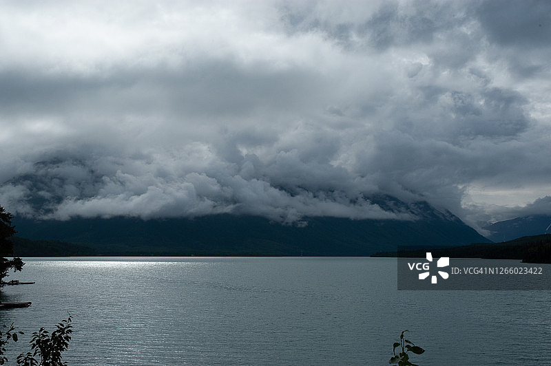 阿拉斯加的基奈湖图片素材