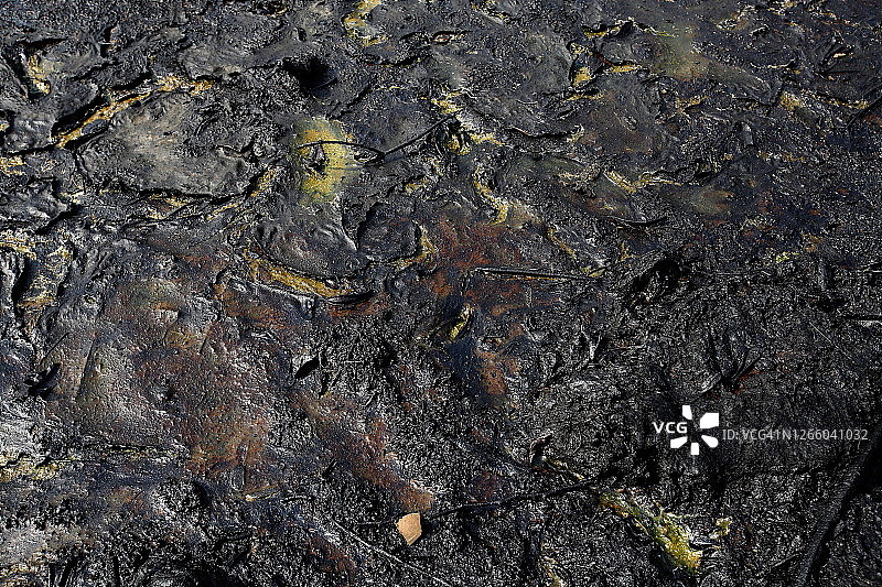 尼日尔三角洲石油污染图片素材