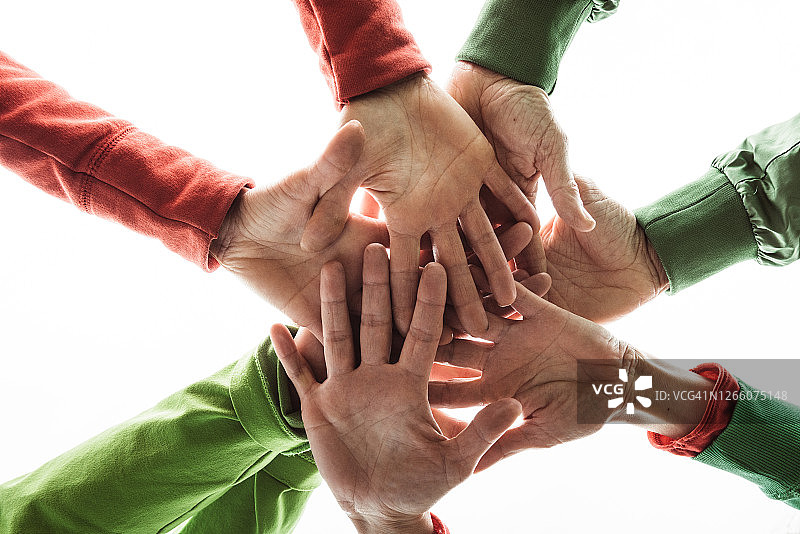 手堆叠图片素材