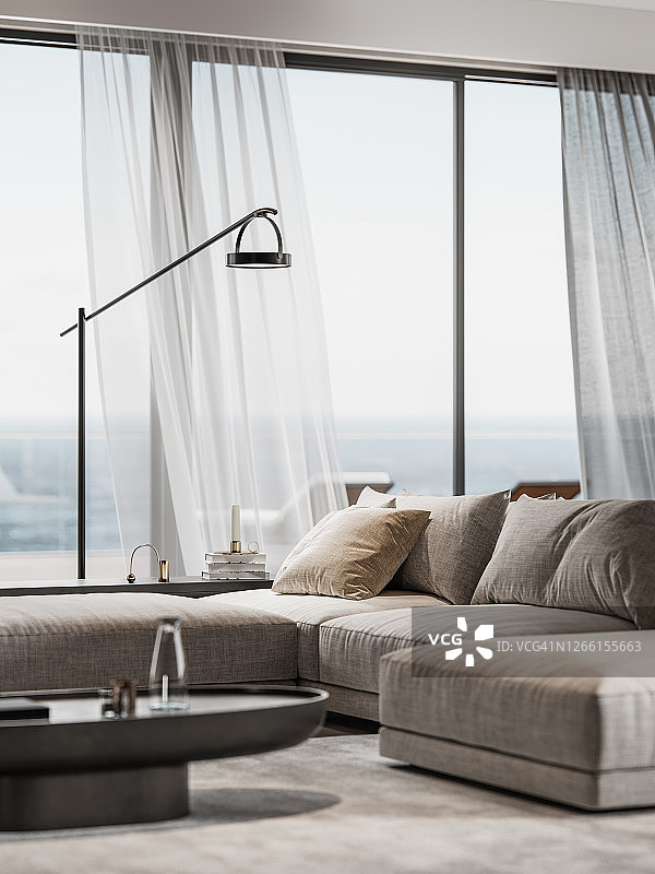 客厅室内设计电脑生成图像图片素材