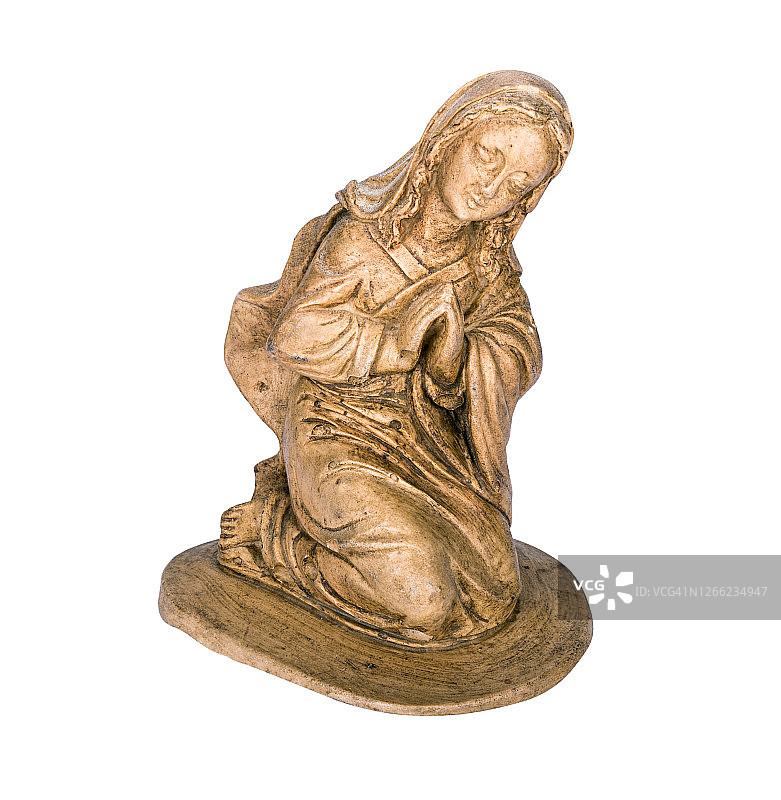 祈祷圣徒小雕像图片素材