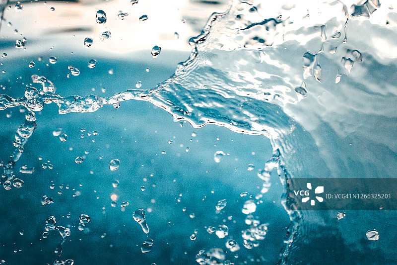 水花特写，水雾，海洋飞溅特写图片素材