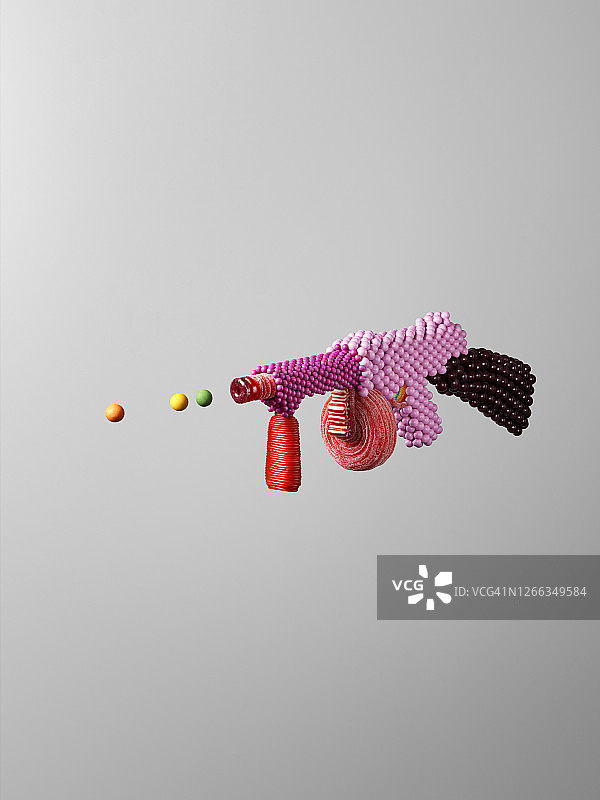 糖果制作的汤米枪图片素材