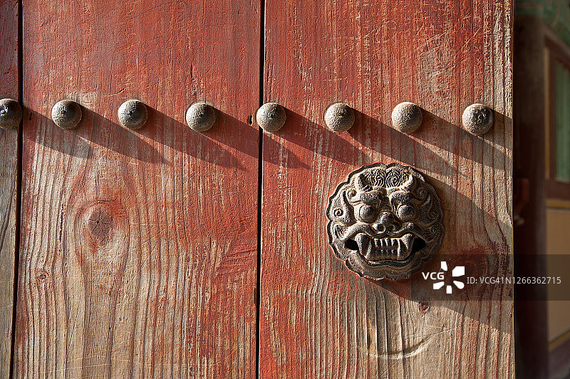 韩国庆州佛国寺的海太门环图片素材