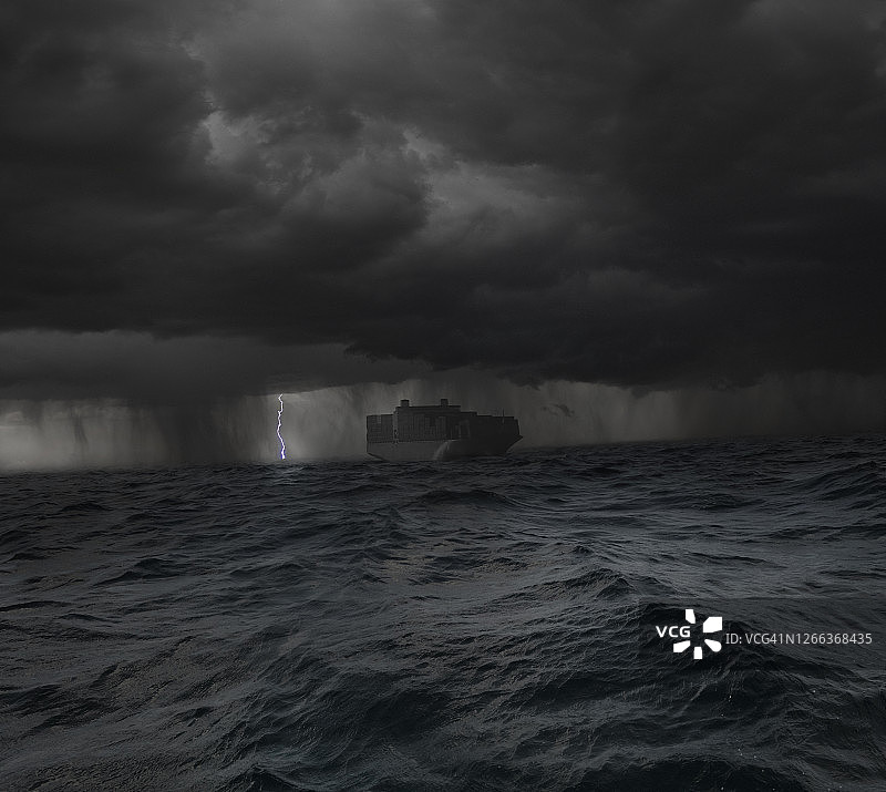 海上风暴图片素材