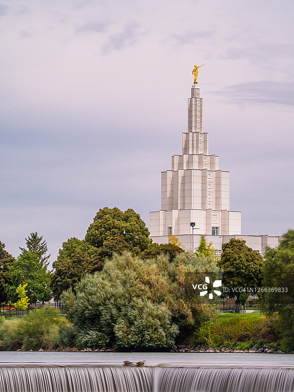 爱达荷州爱达荷瀑布圣殿图片素材