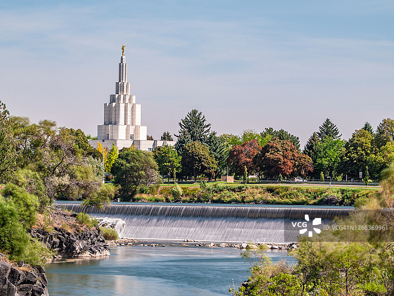 爱达荷州爱达荷瀑布圣殿图片素材