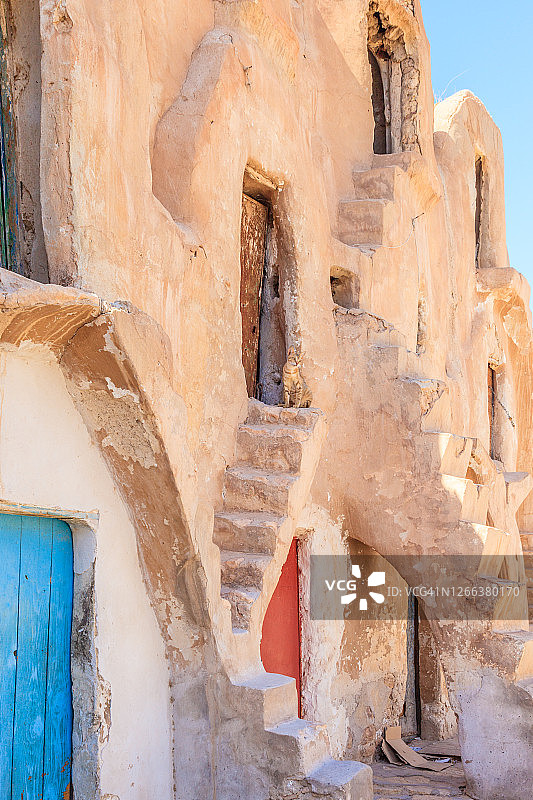 突尼斯凯撒奥莱德索尔丹城堡粮仓图片素材