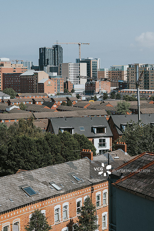 工业和住宅城市景观图片素材