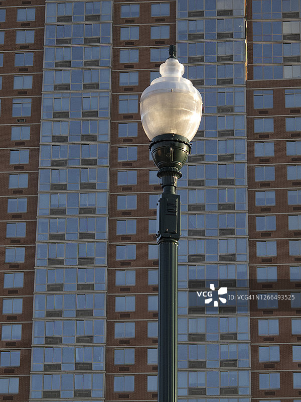 城市街灯与建筑图片素材