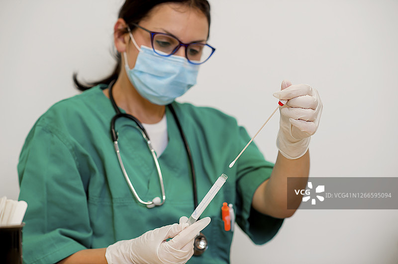 拭子采样图片素材