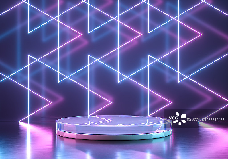 3D渲染赛博朋克风格背景图片素材