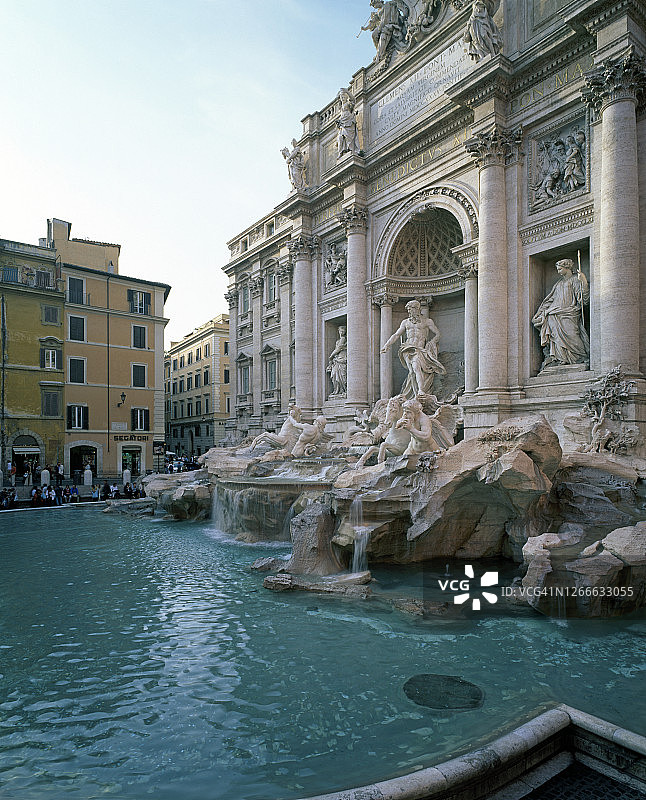 罗马特莱维喷泉图片素材