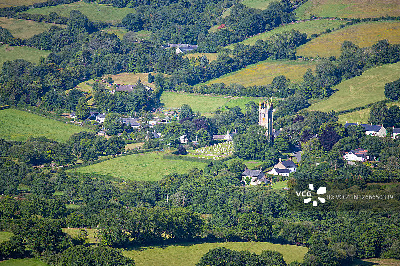 达特穆尔国家公园，德文郡，威德科姆图片素材