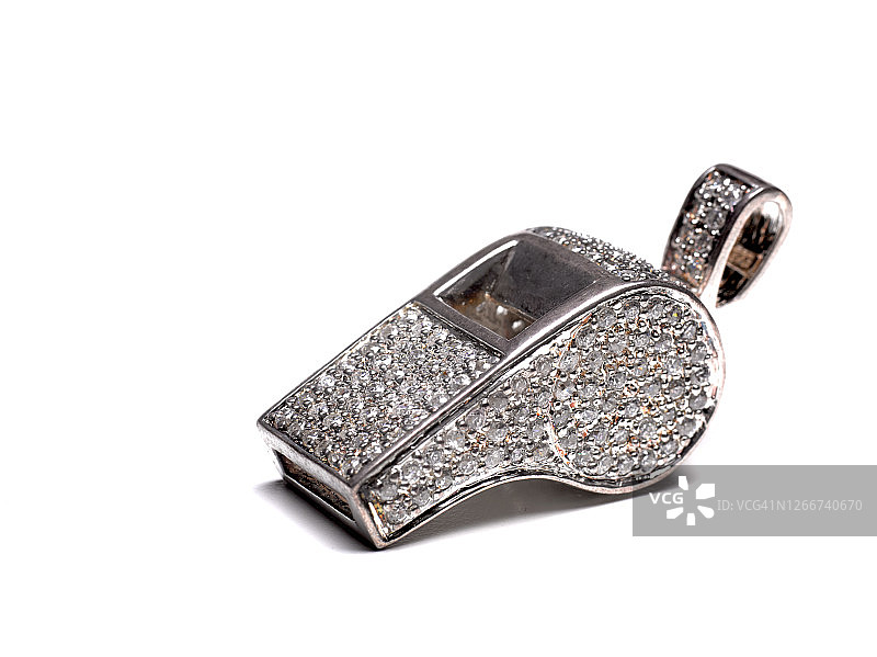 钻石哨子，女性举报人图片素材