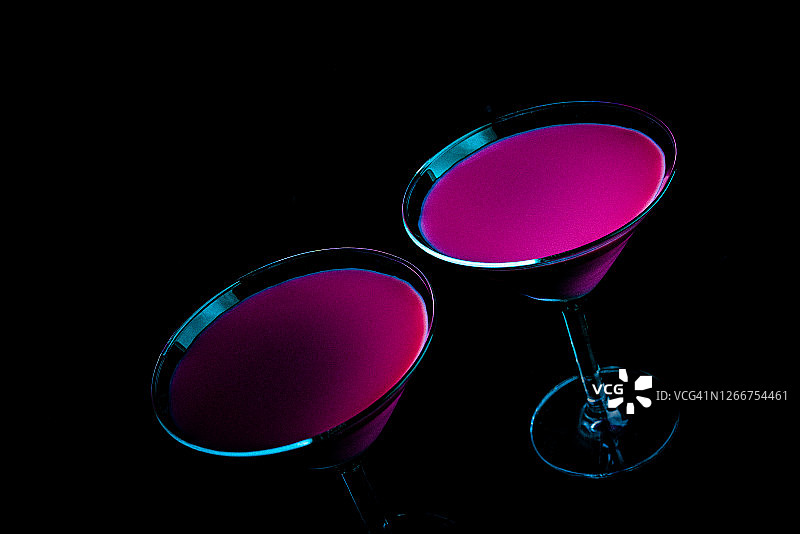 粉色鸡尾酒图片素材