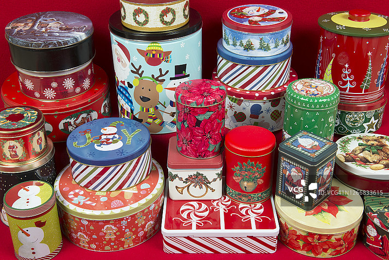 圣诞节锡罐图片素材