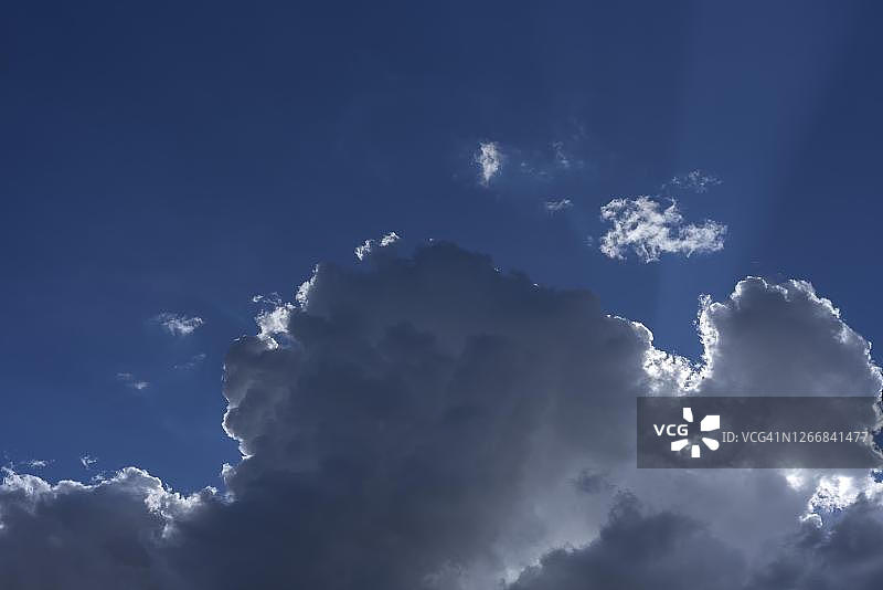 德国巴伐利亚的积云图片素材