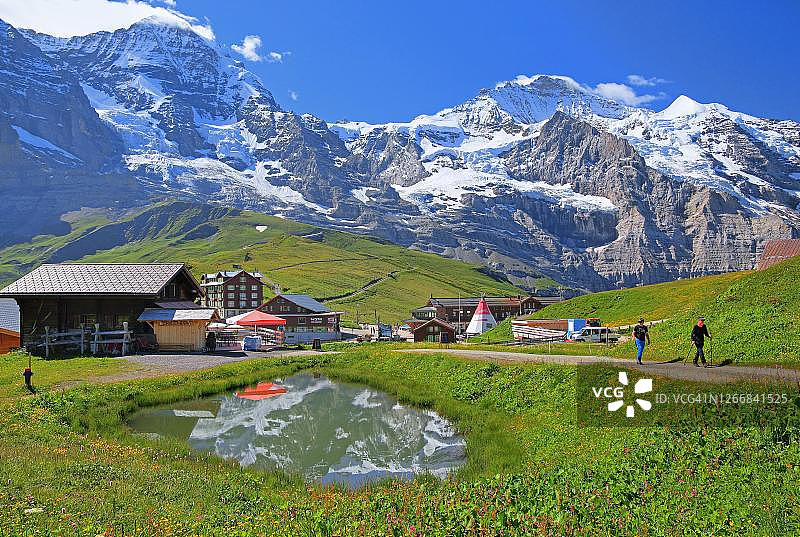 瑞士少女峰地区图片素材