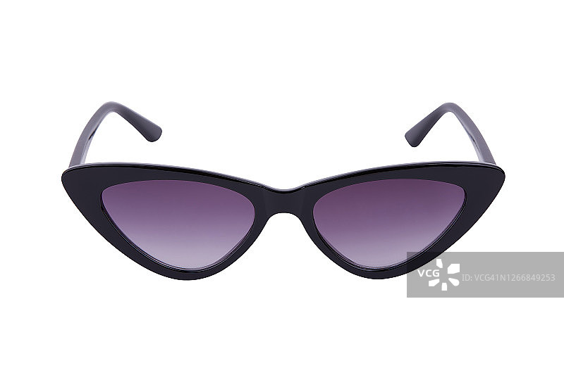 白色背景上的黑色太阳镜图片素材