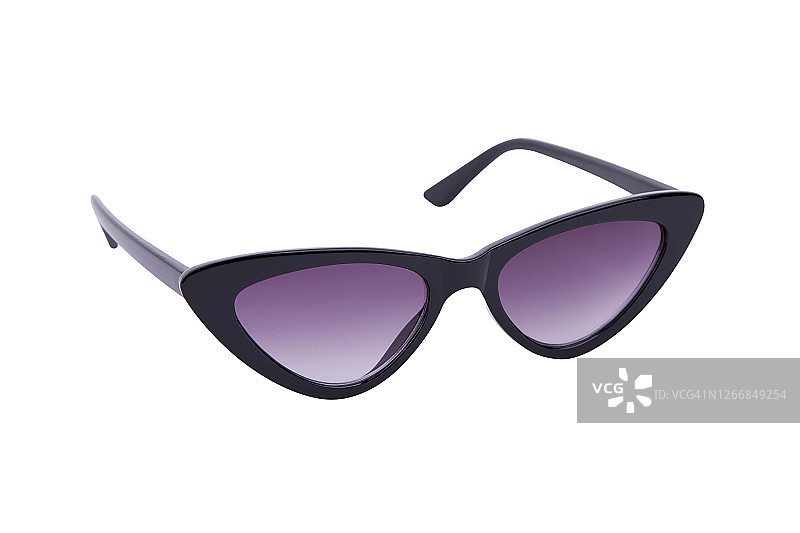 白色背景上的黑色太阳镜图片素材