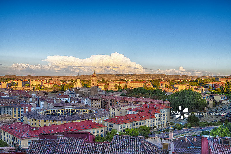 西班牙旅游城市塔拉索纳小镇景色图片素材