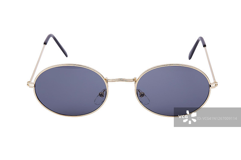 白色背景上的黑色太阳镜图片素材