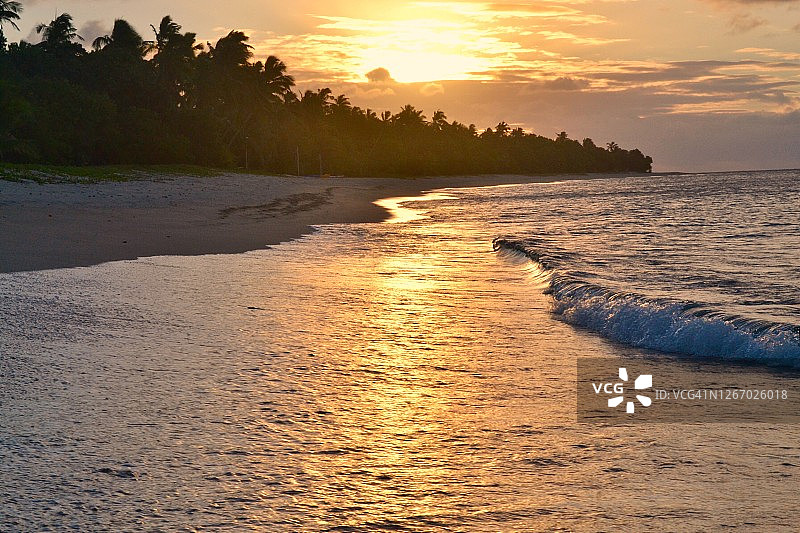 汤加哈派的日落时分图片素材