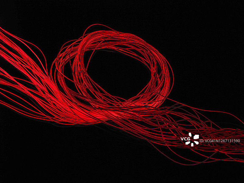 红色电线纹理图片素材