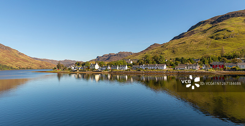 多尼，英国苏格兰西部罗斯郡金泰尔区的前渔村图片素材