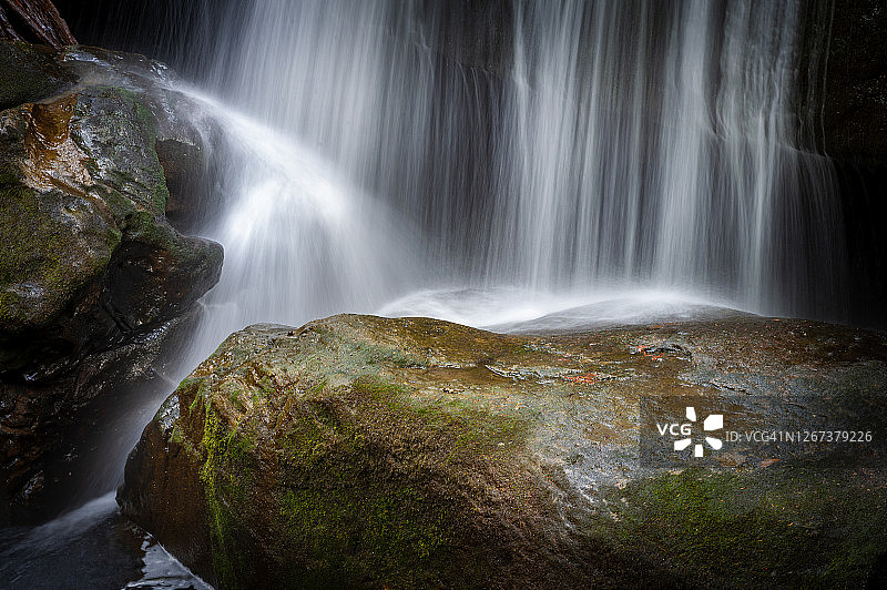 太平洋西北地区瀑布特写图片素材