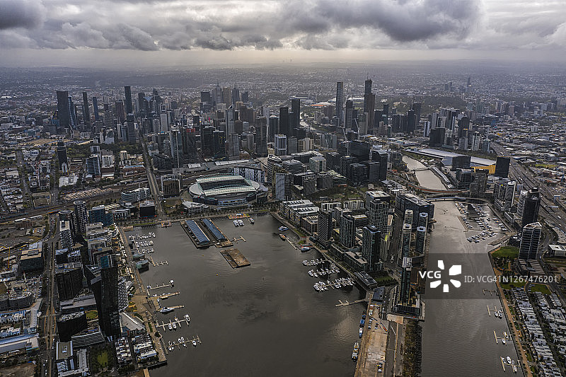 墨尔本天际线图片素材