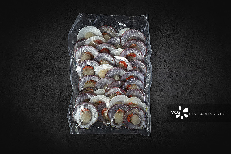 包装中的新鲜海鲜图片素材