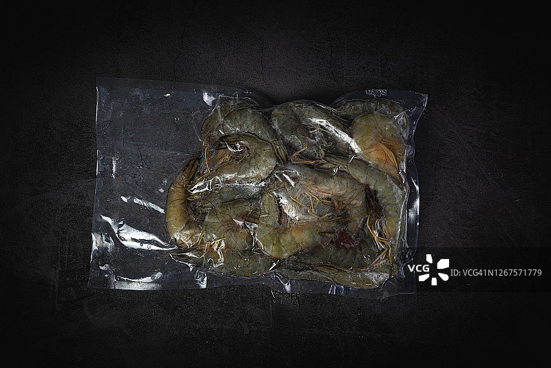 包装中的新鲜海鲜图片素材