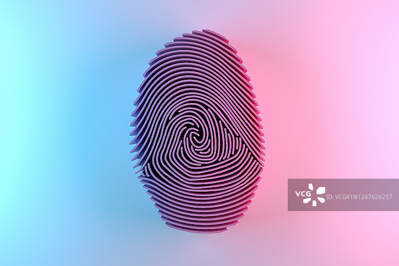 3D指纹迷宫图片素材