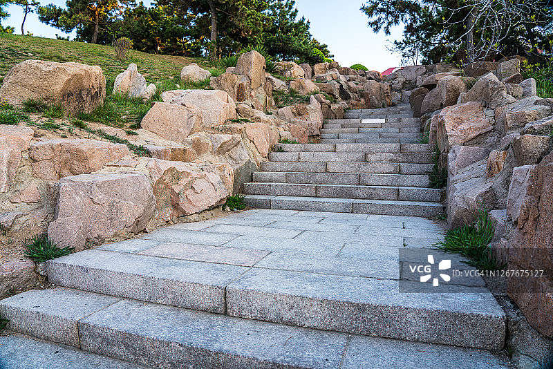 山上的台阶图片素材