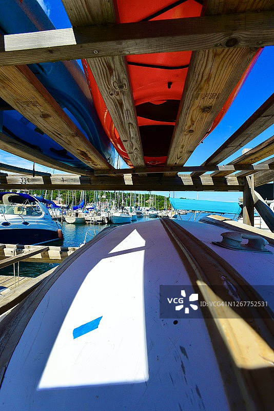 威斯康星州贝field的皮划艇图片素材