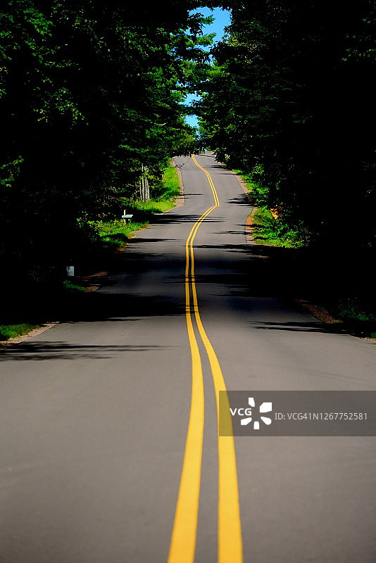 威斯康星州贝field乡村公路图片素材