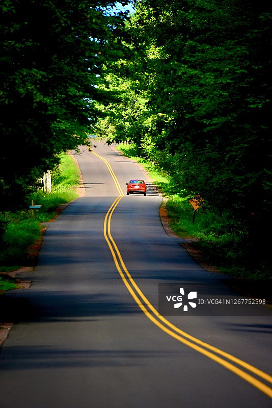 威斯康星州贝field乡村公路图片素材