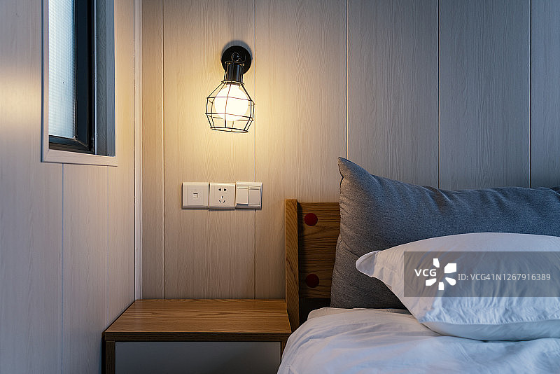 卧室一角图片素材