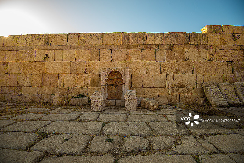 约旦杰拉什古希腊罗马城市遗址图片素材