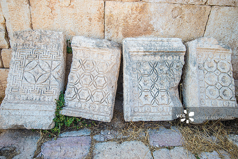 约旦杰拉什古希腊罗马城市遗址图片素材