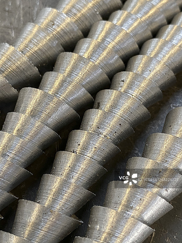 金属切屑排列特写照片图片素材