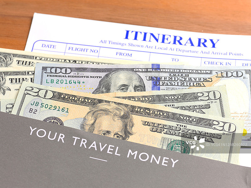 美国旅行货币图片素材