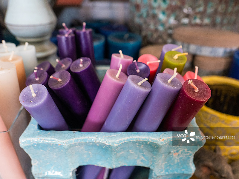 彩色蜡烛图片素材